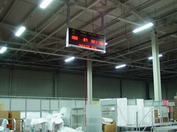 Промышленное табло на заводе Vestel